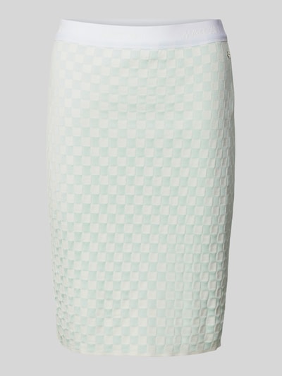 Marc Cain Knielange gebreide rok met elastische band Mintgroen - 2
