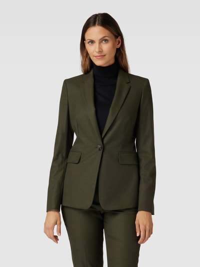 Christian Berg Woman Selection Blazer met reverskraag Olijfgroen - 4