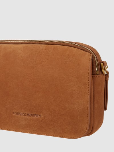 Les Visionnaires Crossbody Bag aus Veloursleder Modell 'Emily'  Cognac 3