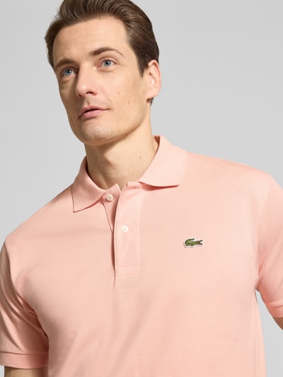 Lacoste Regular Fit Poloshirt aus reiner Baumwolle Altrosa 3