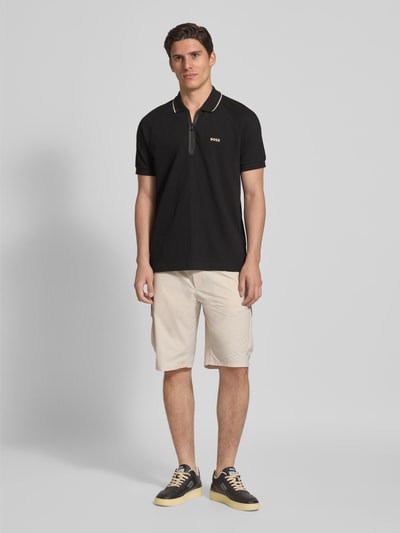 BOSS Green Regular Fit Poloshirt aus reiner Baumwolle Modell 'PHILIX' Black 1