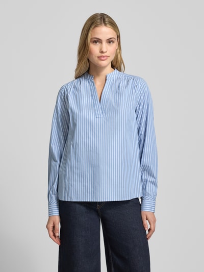 Tommy Hilfiger Relaxed Fit Langarmbluse aus reiner Baumwolle Hellblau 4