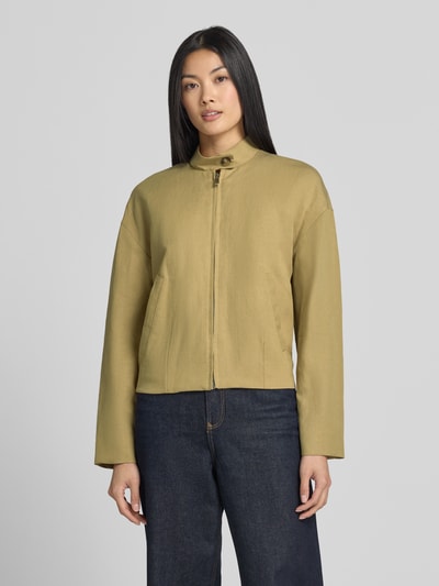 MANGO Leinen-Blouson aus Leinen-Lyocell-Mix Modell 'SUNRISE' Beige 4