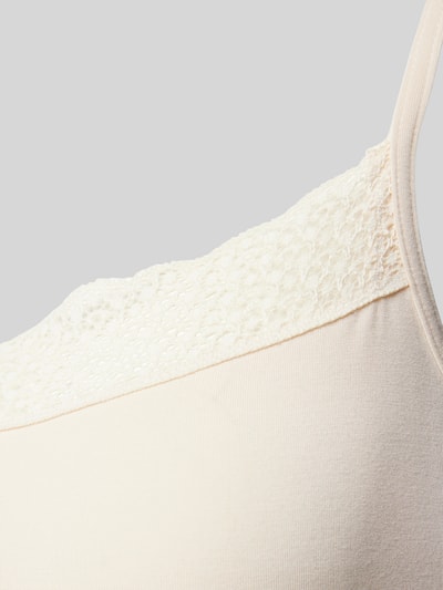 Triumph Top met bandjes en kant Beige - 2