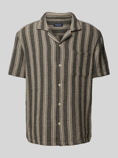 MCNEAL Vrijetijdsoverhemd met reverskraag Zwart - 2