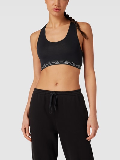 QS by s.Oliver Bustier met elastische logoband Zwart - 4