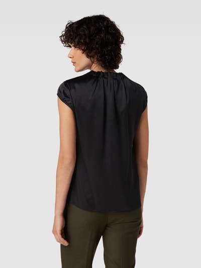 COMMA Blusenshirt aus Seide mit Rundhalsausschnitt Black 5