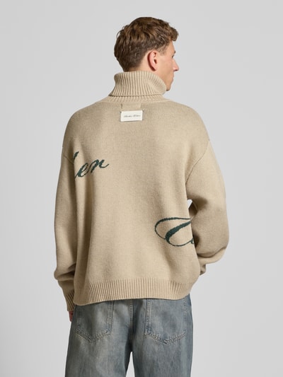 ANOTHER COTTON LAB Oversized Strickpullover mit Rollkragen Beige 5