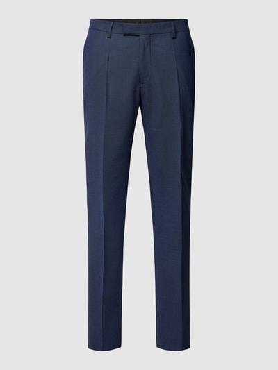 Pierre Cardin Pantalon met bandplooien, model 'Ryan' Donkerblauw - 2