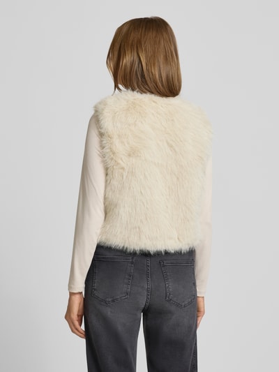 zero Gilet van imitatiebont Zand - 5
