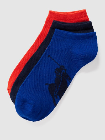 Polo Ralph Lauren Underwear Sneakersocken mit Label-Print im 3er-Pack Rot 1