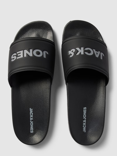 Jack & Jones Slides mit Logo-Print Modell 'LARRY' Anthrazit 4