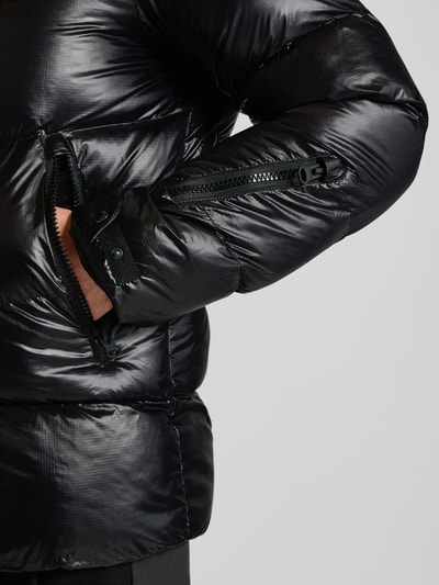 Blauer USA Puffer Jacket mit Label-Patch Modell 'CROWN' Black 3