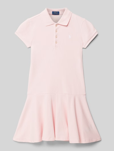 Polo Ralph Lauren Teens Polokleid mit Label-Stitching Hellrosa 1