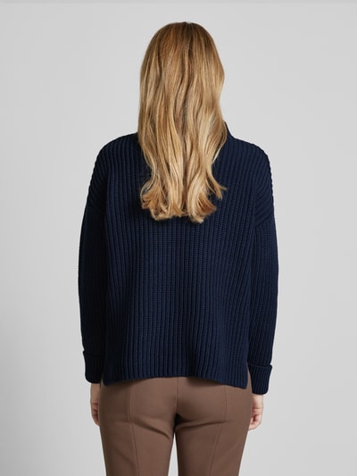 Selected Femme Gebreide pullover met turtleneck, model 'SELMA' Donkerblauw - 5