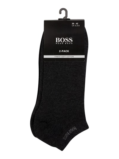 BOSS Sneakersocken mit Label-Print im 2er-Pack Anthrazit 2