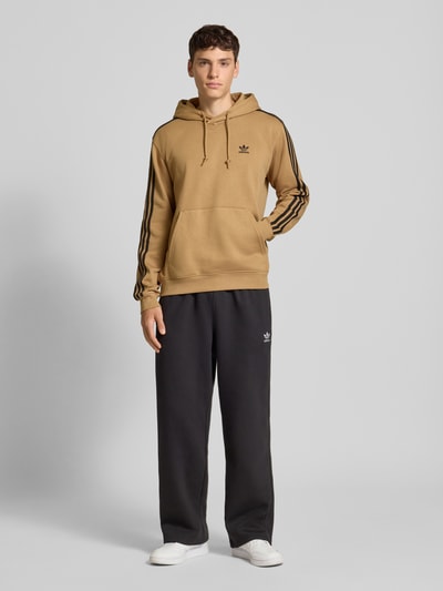 adidas Originals Hoodie mit Label-Stitching Mittelbraun 1