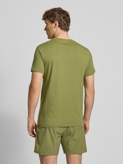 BOSS T-Shirt mit Label-Print Oliv 5