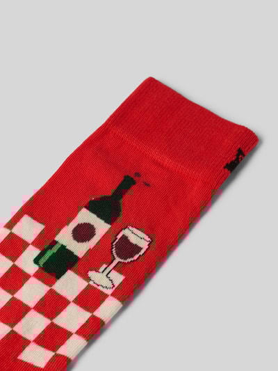 Happy Socks Sokken met ribboord Rood - 2