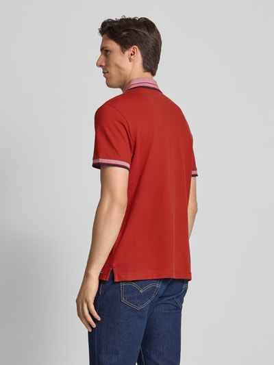 Tom Tailor Regular Fit Poloshirt aus Baumwoll-Mix Dunkelrot 5