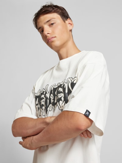 REVIEW T-shirt met labelprint Offwhite - 3