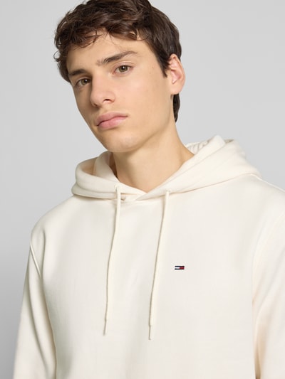 Tommy Jeans Regular fit hoodie van katoenmix Offwhite - 3