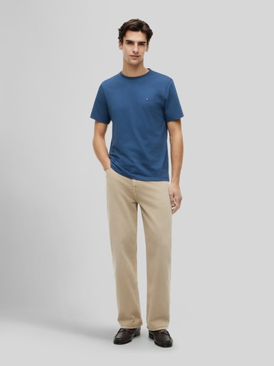 Tommy Hilfiger Regular Fit T-Shirt aus reiner Baumwolle Petrol 1