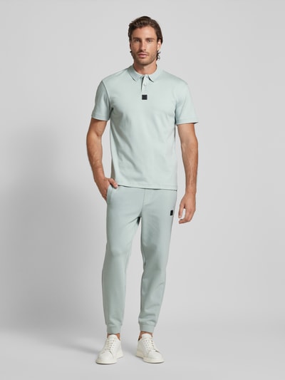 HUGO Regular fit poloshirt met labelbadge, model 'Deabono' Mintgroen - 1