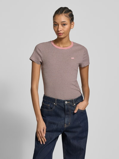 Levi's® T-shirt met labelmotief Lichtroze - 4