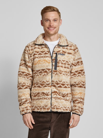 COLUMBIA Bluza rozpinana ze stójką model ‘Winter Pass’ Piaskowy 4