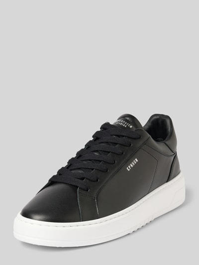 Copenhagen Ledersneaker mit Label-Print Black 1