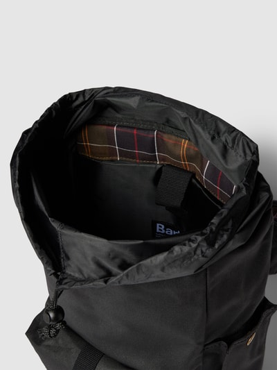 Barbour Rucksack mit Label-Patch Modell 'BARBOUR ESSENTILA WAX BAC' Black 5
