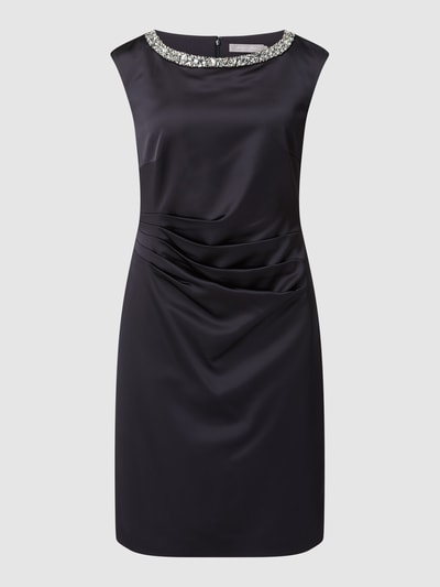 Christian Berg Cocktail Cocktailkleid aus Satin  Marine Melange 2