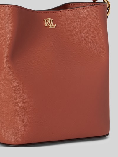 Lauren Ralph Lauren Handtas met echt leer met afneembare schouderband Terracotta - 5