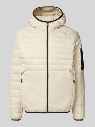 BOSS Green Regular fit gewatteerd jack met ritszakken, model 'URBANEX' Offwhite - 2