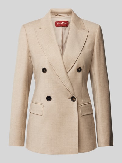 Max Mara Studio Blazer met klepzakken Beige - 2