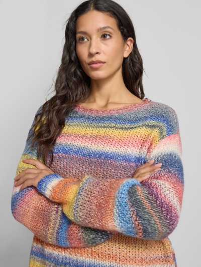 LOLLYS LAUNDRY Strickpullover mit Rundhalsausschnitt Modell 'Fairhaven' Orange 3