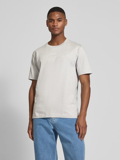 Marc O'Polo T-shirt o kroju regular fit z czystej bawełny Srebrny melanż 4