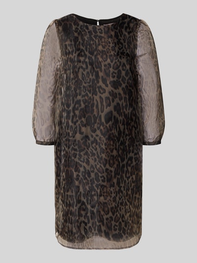 Christian Berg Woman Selection Sukienka o długości do kolan z rękawem o dł. 3/4 Beżowy 2