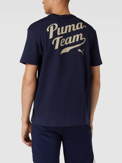 PUMA PERFORMANCE T-Shirt mit Label-Print Dunkelblau 5