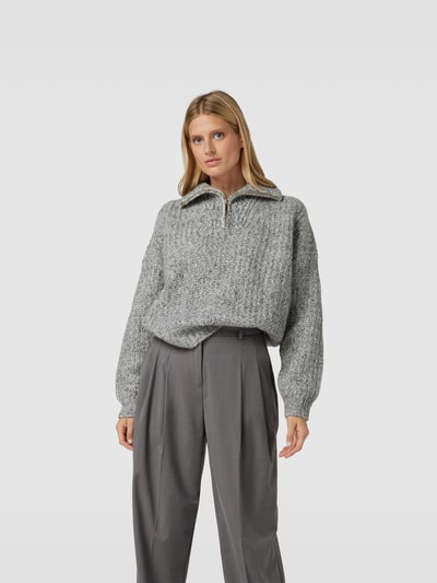 Bash Oversized Pullover aus Alpaka-Mix Mittelgrau 4