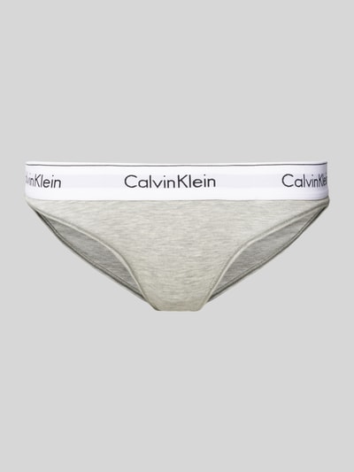 Calvin Klein Underwear Slipy z elastycznym pasem z logo Jasnoszary melanż 1