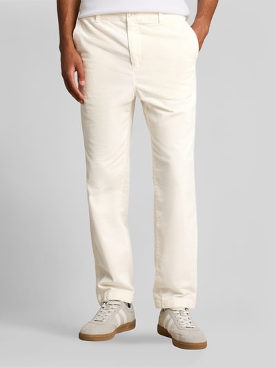 Tom Tailor Denim Regular Waist Cordhose aus reiner Baumwolle Offwhite 4