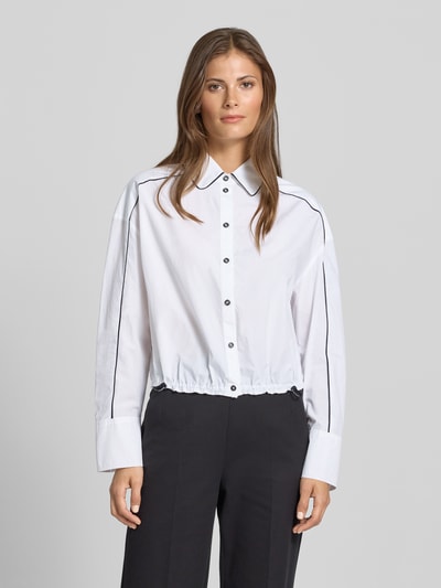 Marc Cain Hemdbluse mit Knopfleiste Weiss 4