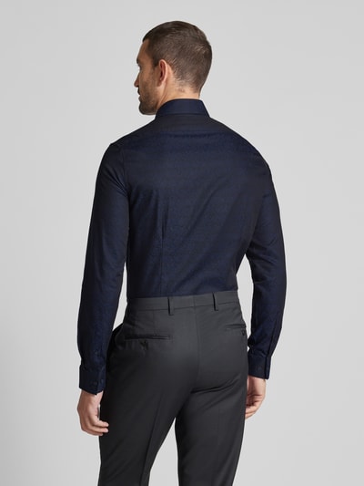 CK Calvin Klein Slim Fit Business-Hemd mit Knopfleiste Modell 'Bari' Marine 5