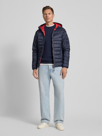 Jack & Jones Kurtka pikowana z zamkiem błyskawicznym Granatowy 1