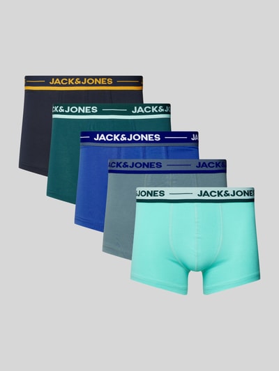 Jack & Jones Trunks mit elastischem Label-Bund im 5er-Pack Tuerkis 1