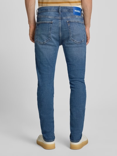 HUGO Blue Slim Fit Jeans aus Baumwoll-Mix Modell 'Zane' Jeansblau 5