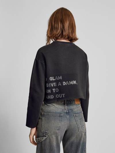 Only Cropped Sweatshirt Modell 'CALLIE' Anthrazit 5