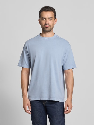 BOSS Orange Oversized T-shirt van puur katoen, model 'TE_DYE' Lichtblauw - 4